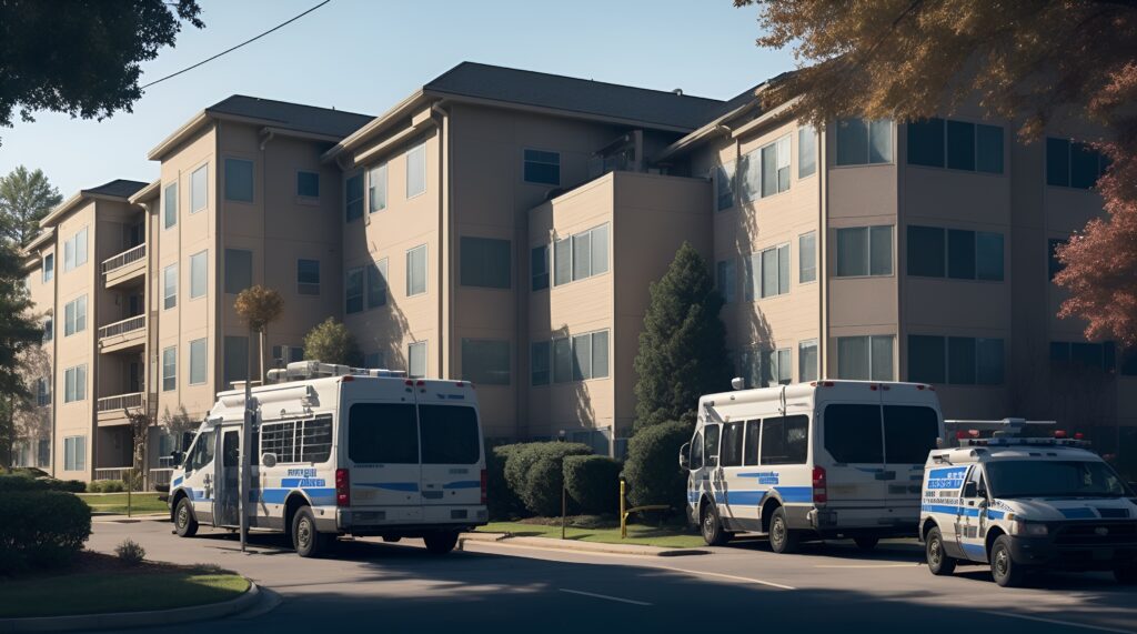 Tyrol Plaza senior apartment in Anaheim Hills, site of murder-suicide