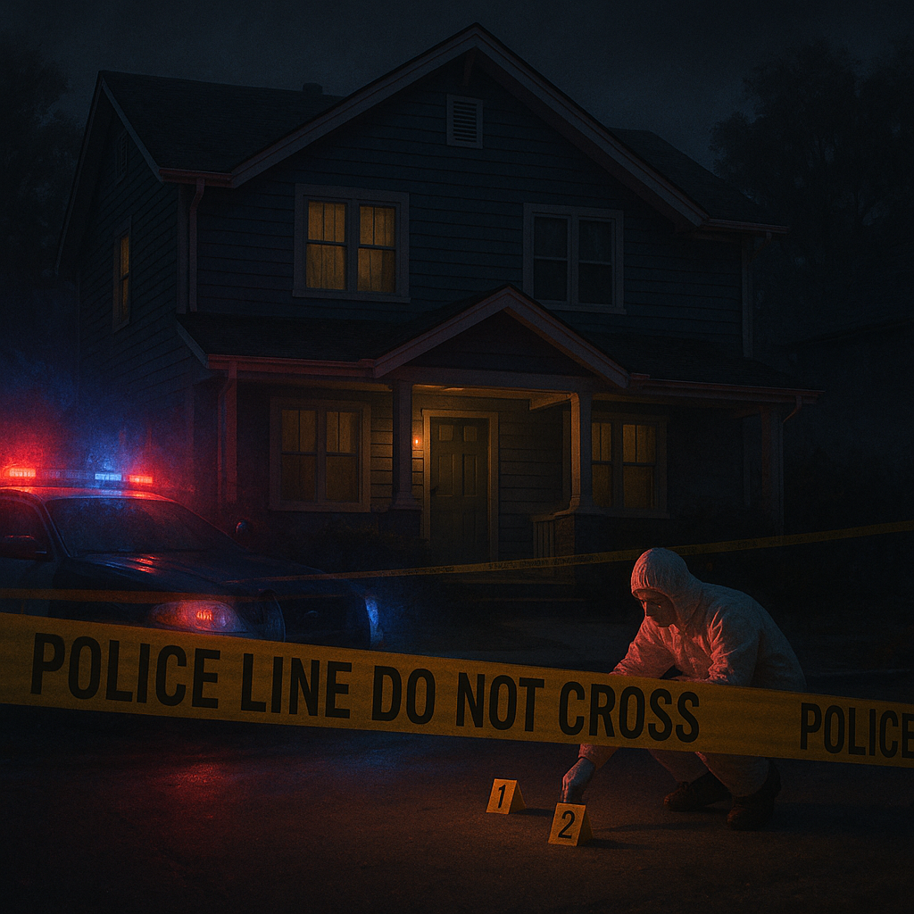 San Antonio police at the home of Jonathan Joss after the reported hate crime shooting