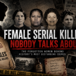 Dark cinematic artwork representing female serial killers nobody talks about in true crime history